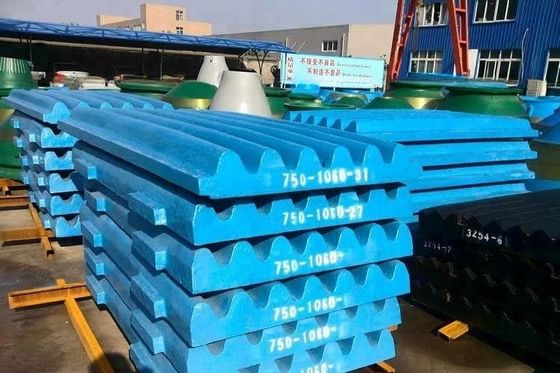 CNC-Bearbeitung von Kieferplatten Ersatzteile für Telsmith 2044 2250 2540 3042 Kieferbrucher