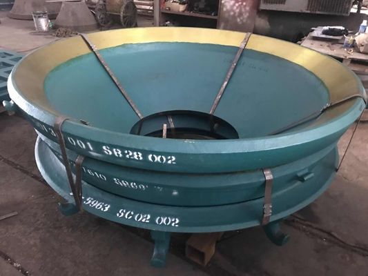 Hochmanganstahl Konkaven-Schüssel-Liner für Symons-Steinbrucher 1000 KG Gewichtsgrenze