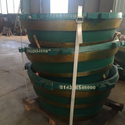 Anwendung auf Brecher HP500 Kegel Brecher Verschleißteile Mantel und Schüssel Liner für Bergbaumaschine