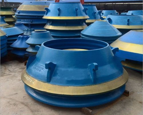 TEREX Kegelbrenner Mantle Bowl Liner Verschleißteile für den Erzbergbau in bunten Variationen