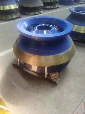 Global Cone Crusher Parts Lieferanten HP100 200 Mantle Konkave Bowl Liner Markt 578 KG